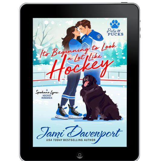 It's Beginning to Look a Lot Like Hockey: A Spokane Lynx Heartwarming Hockey Romance (Pets and Pucks Book 1)